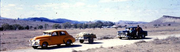 Kenny Peplow shared this photo; "Dad's FJ taxi (with water bag on the front) returns from a trip in the Flinders Ranges. As a kid where did your family take it's holidays?"